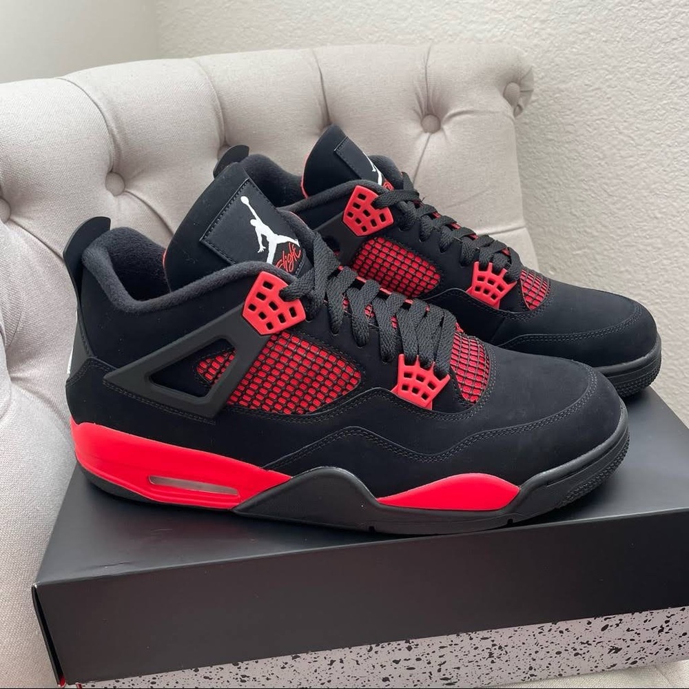 Red Thunder Jordan 4s